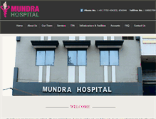 Tablet Screenshot of mundrahospital.com